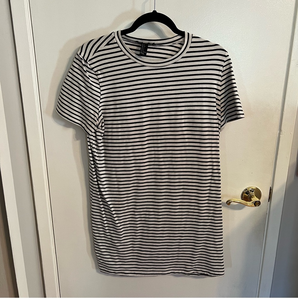 Stripped T-Shirt Dress